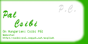 pal csibi business card